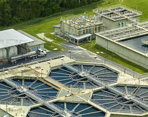 crane services water treatment plant